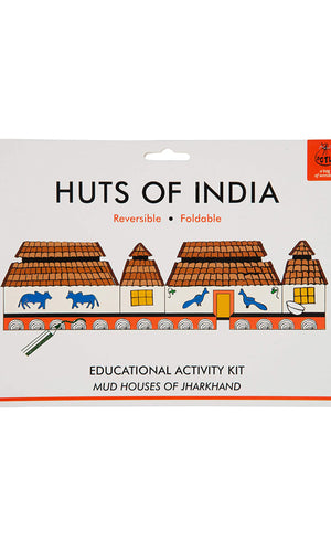 POTLI Handmade Educational DIY Colouring Kit for Our Young Architects (Mud house of Jharkhand ) Learning Activity for ( 7 Years +)