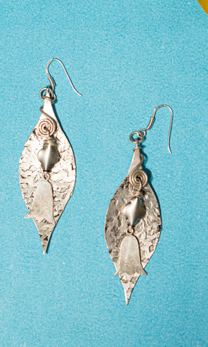 Silver Leaf Earring