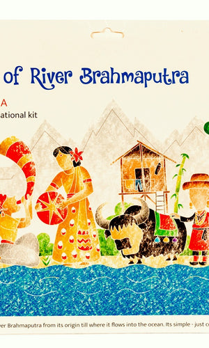 POTLI Educational DIY Colouring and Learning Activity Kit about Rivers Of India (River Brahmaputra) ( 10 Years +)