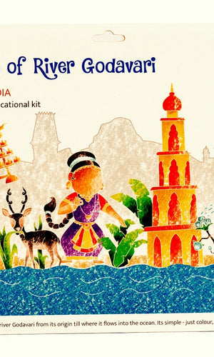 POTLI Educational DIY Colouring and Learning Activity Kit about Rivers Of India (River Godavari) ( 10 Years +)