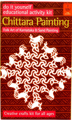POTLI Handmade DIY Educational Colouring Kit - Chittara Painting of KarnatakaFor Young Artists (5 Years +)