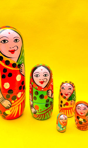 Doll Set (5 in 1) -Multicolored