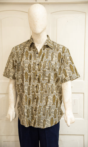 Blockprinted H/S Shirt