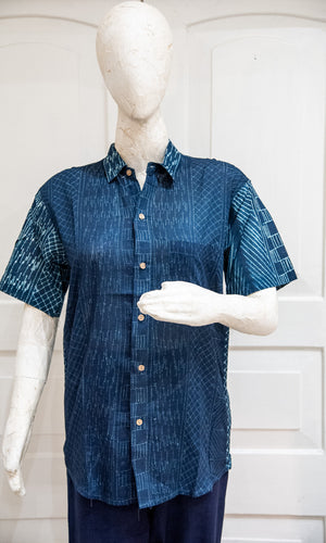 Unisex Shibori Shirt H/S