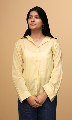 Chikankari Unisex Shirt Q/S