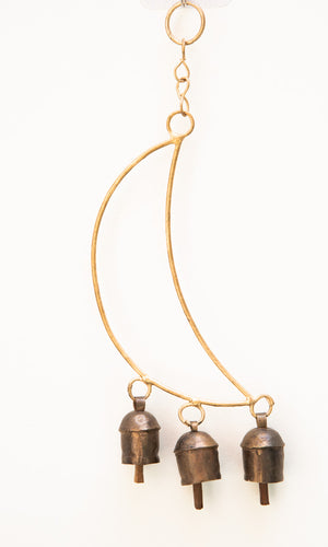 3 Bell Moon Hanging