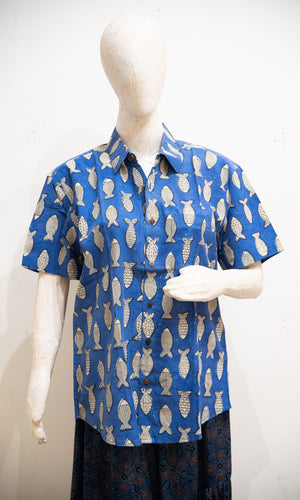 Blockprinted H/S Shirt