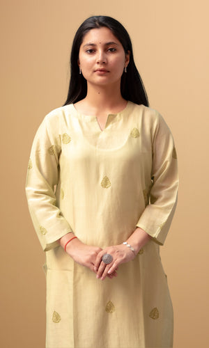 Chikankari Kurta Long Q/S