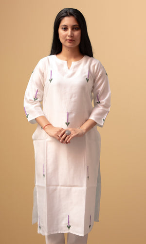 Chikankari Kurta Long Q/S