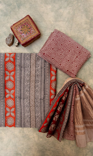 Maheshwari Bagh Print Suit set