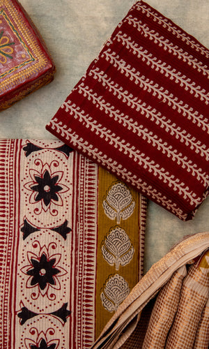 Maheshwari Bagh Print Suit set