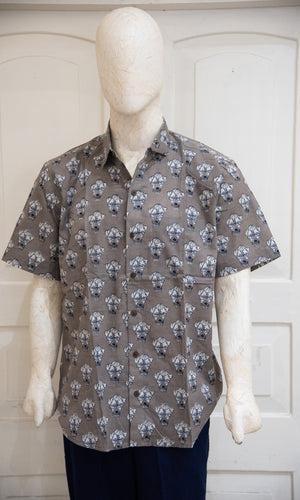 Blockprinted H/S Shirt