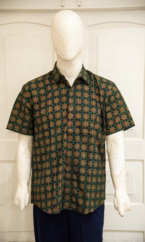 Blockprinted H/S Shirt