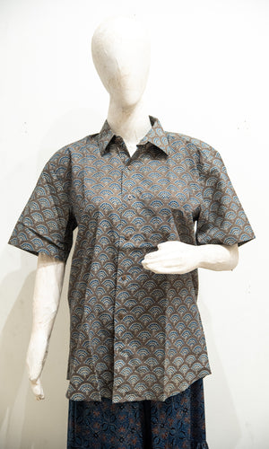 Blockprinted H/S Shirt