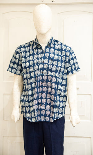 Blockprinted H/S Shirt