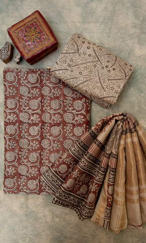 Maheshwari Bagh Print Suit set