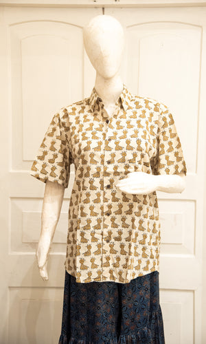Blockprinted H/S Shirt
