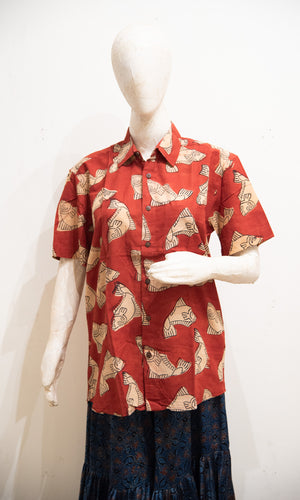 Blockprinted H/S Shirt