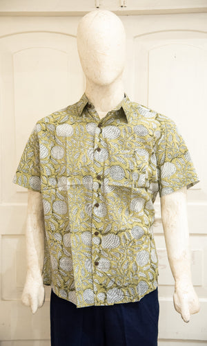Blockprinted H/S Shirt