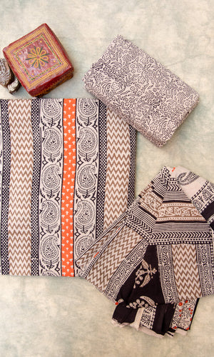 Bagh Print Suit set