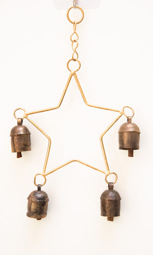 4 Bell Star Hanging