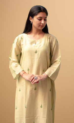 Chikankari Kurta Long Q/S