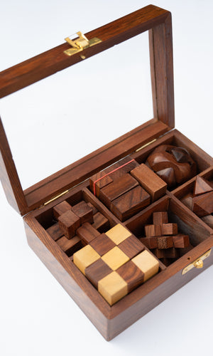 Set of Six Puzzle Box