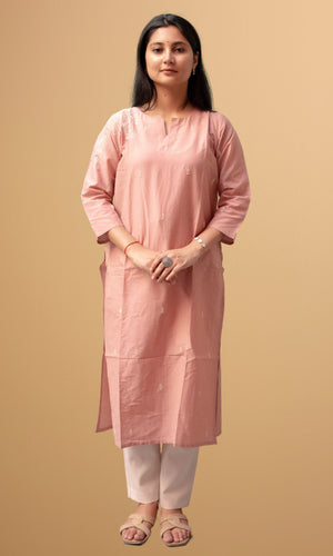 Chikankari Kurta Long Q/S