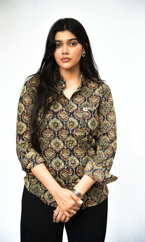 Block Print Shirt F/S