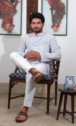 Blockprinted Short Kurta