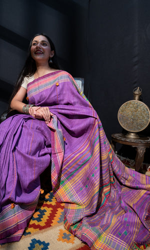 Bhujodi Tussar Sari