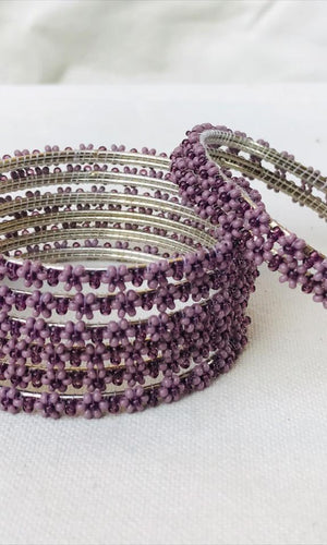 Handmade Bead Bangles (Set of 12)