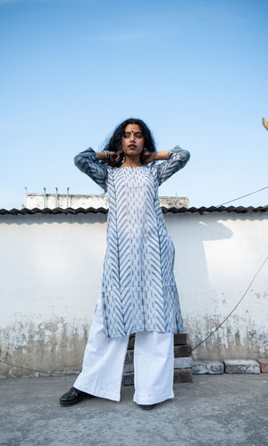 Shibori Cotton Kurta