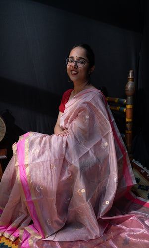 Eknaliya Woven Booti Sari