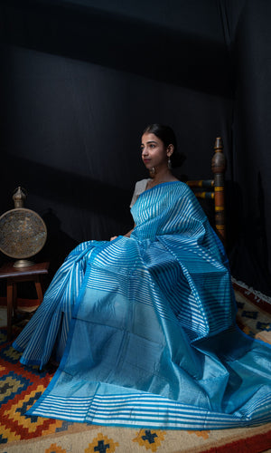 Stripes Chanderi Sari