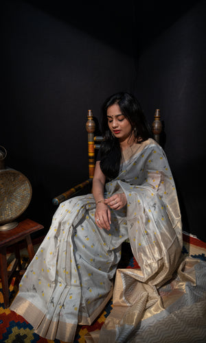 Printed Chanderi Sari