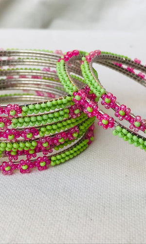 HandmadeBead Bangles (Set of 12)