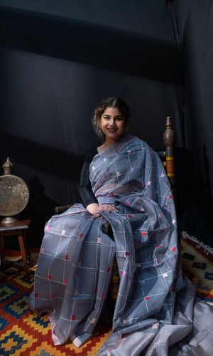 Woven Boota Sari