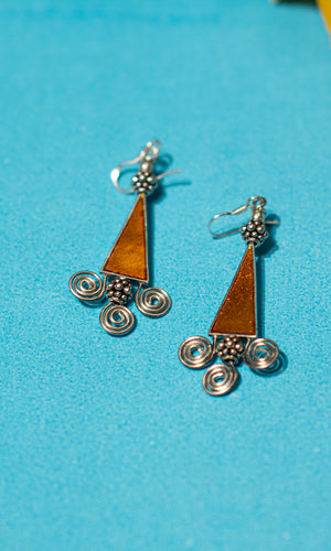 Silver Meena Earring