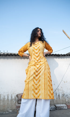 Shibori Cotton Kurta