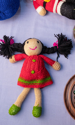 Handknitted Indian Doll