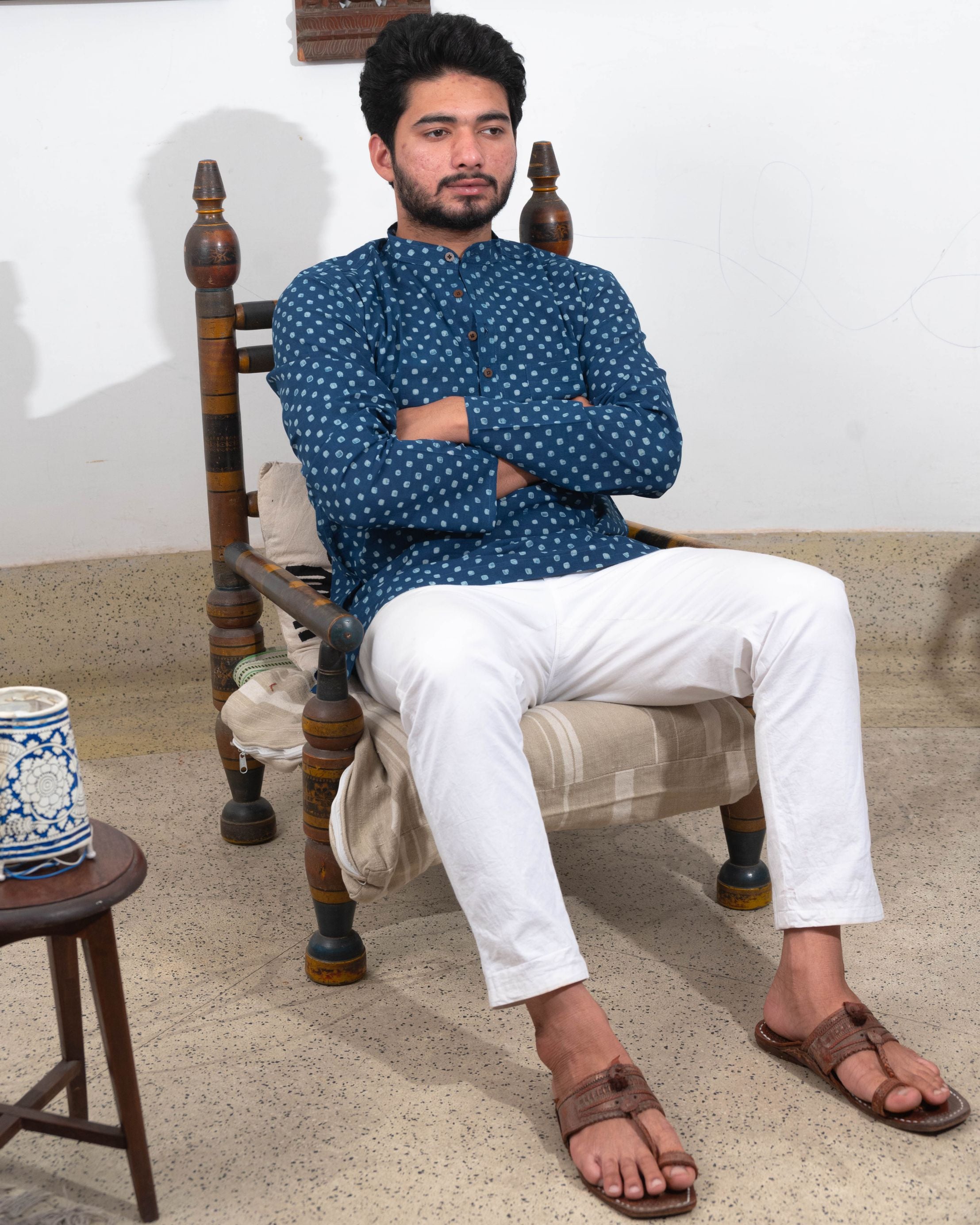 Blockprinted Short Kurta