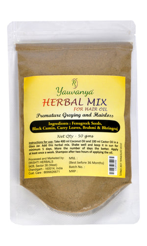 Yauvanya Herbal Mix for Hair Oil