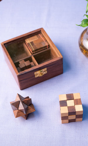 Puzzle Box -Set of 4