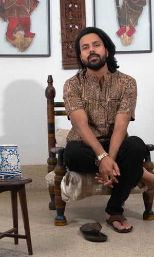 Blockprinted Short Kurta