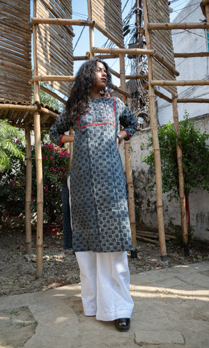 Shibori Cotton Kurta