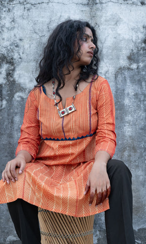 Shibori Cotton Kurta