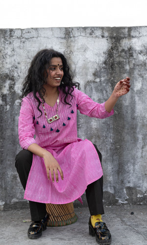 Shibori Cotton Kurta