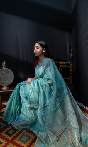 Tissue Printed Sari