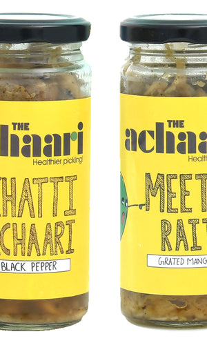 The Achaari Khatti Achaari Black Pepper & Meetha Raita